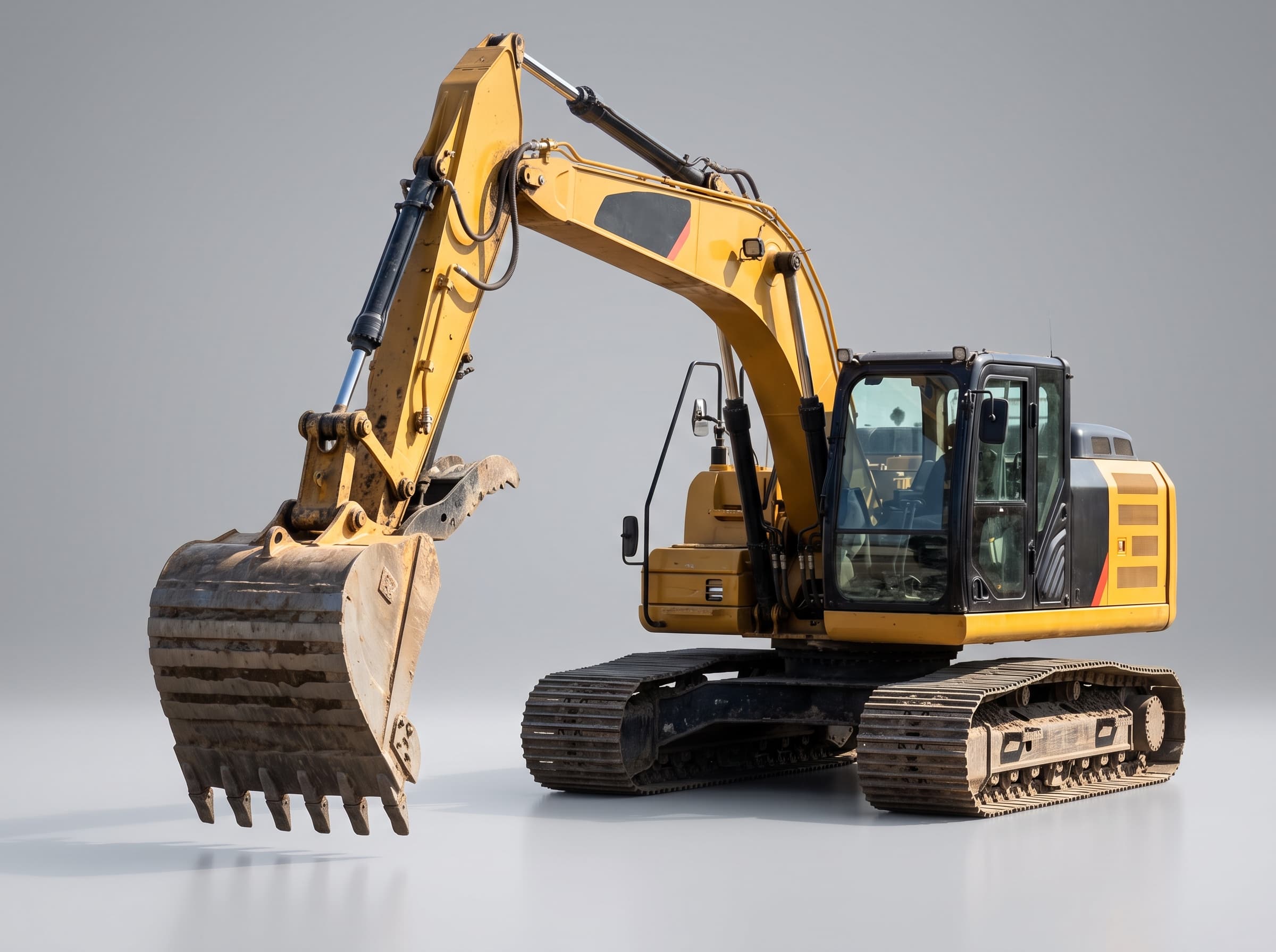 Wheel loader positioned for container loading at a Canadian port